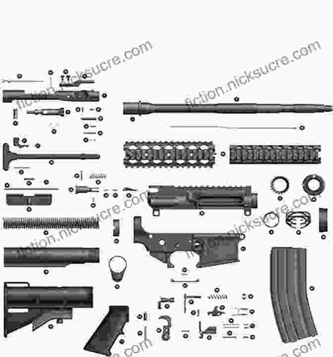 Exploded View Of An AR 15 Rifle Showing Major Components AR 15 Rifle Builder S Manual: An Illustrated Step By Step Guide To Assembling The AR 15 Rifle